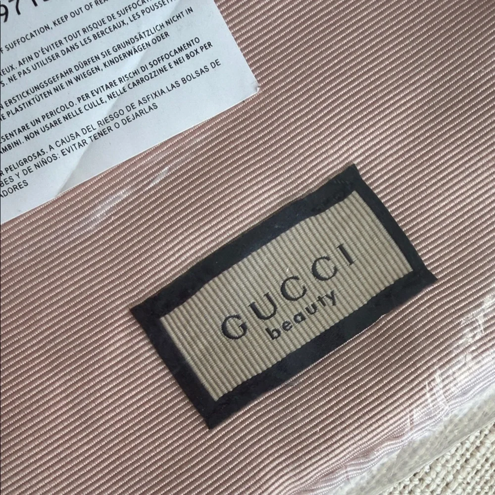 Gucci Blush Pink Canvas Pouch
